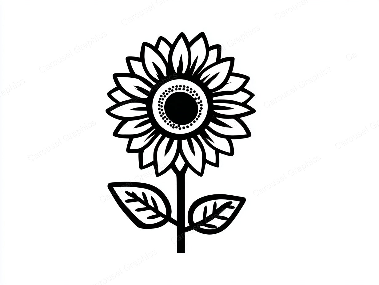 Sunflower Vector Graphic preview