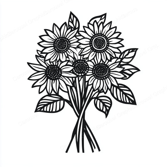 Sunflower Vector Graphic preview
