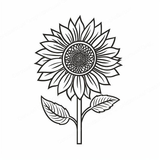 Sunflower Vector Graphic preview