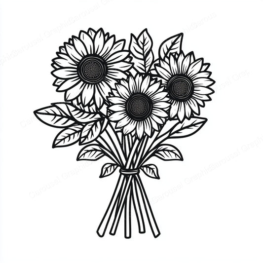 Sunflower Vector Graphic preview