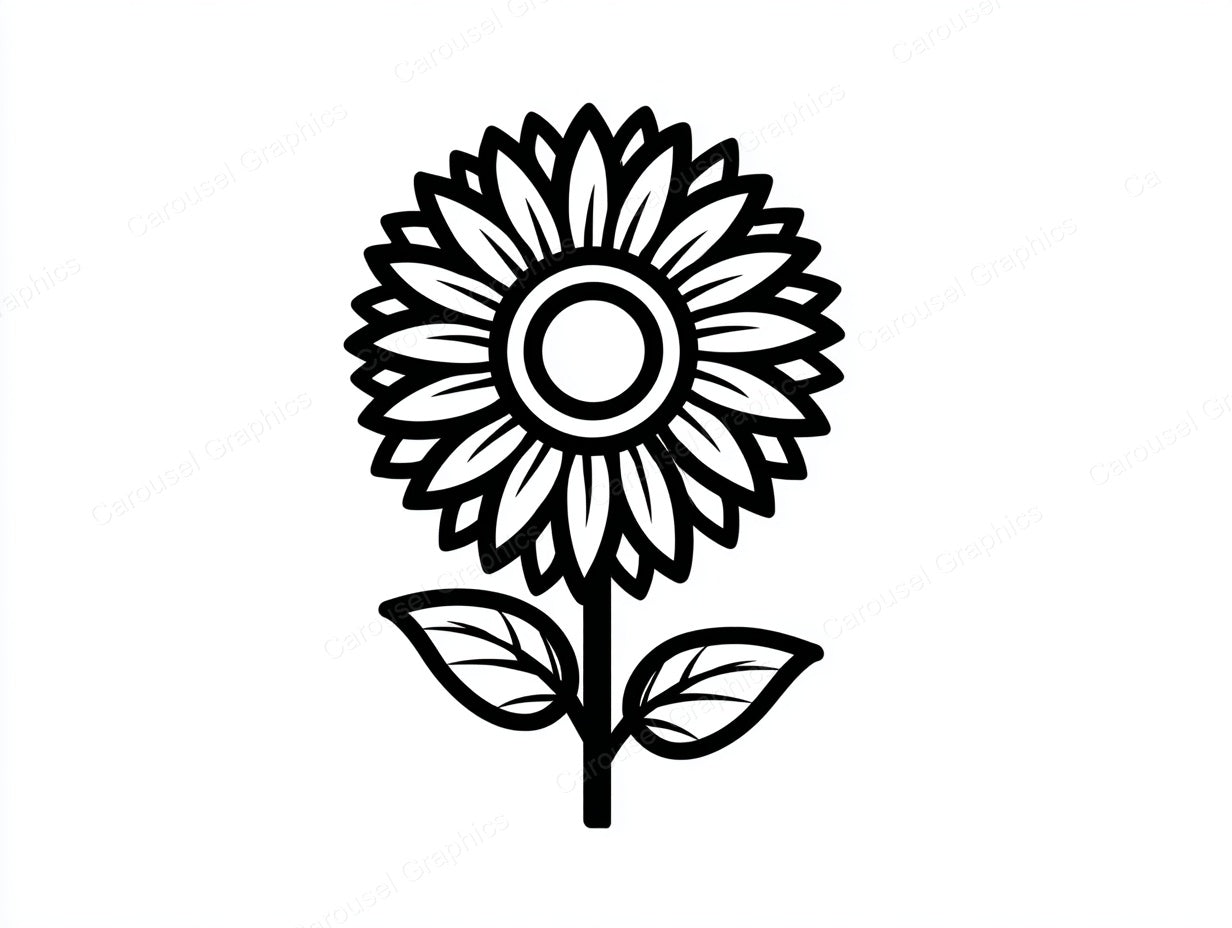 Sunflower Vector Graphic preview