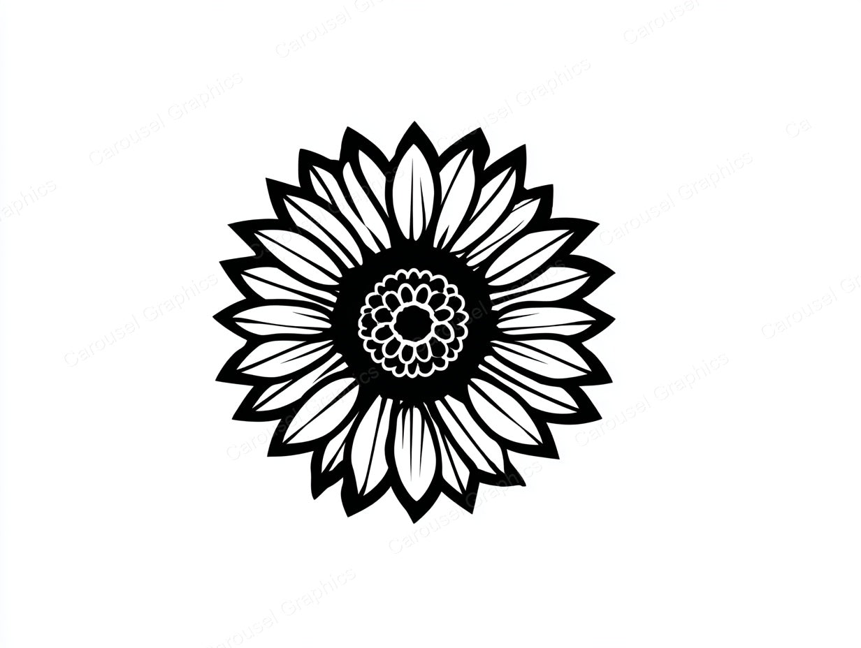 Sunflower Vector Graphic preview