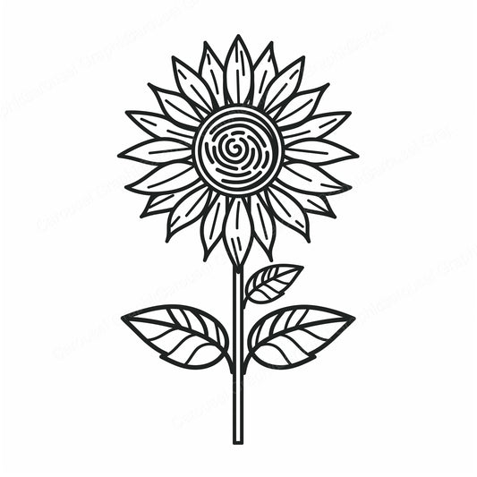 Sunflower Vector Graphic preview