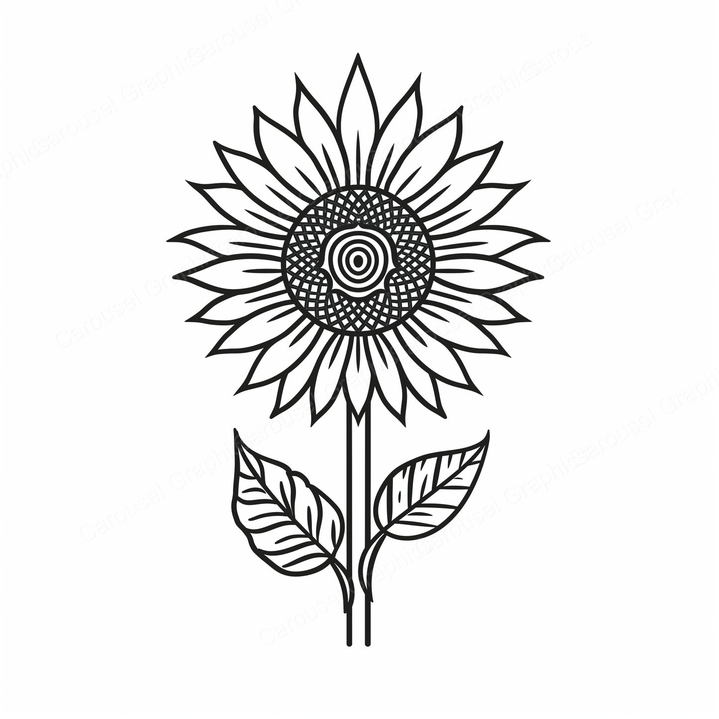 Sunflower Vector Graphic preview