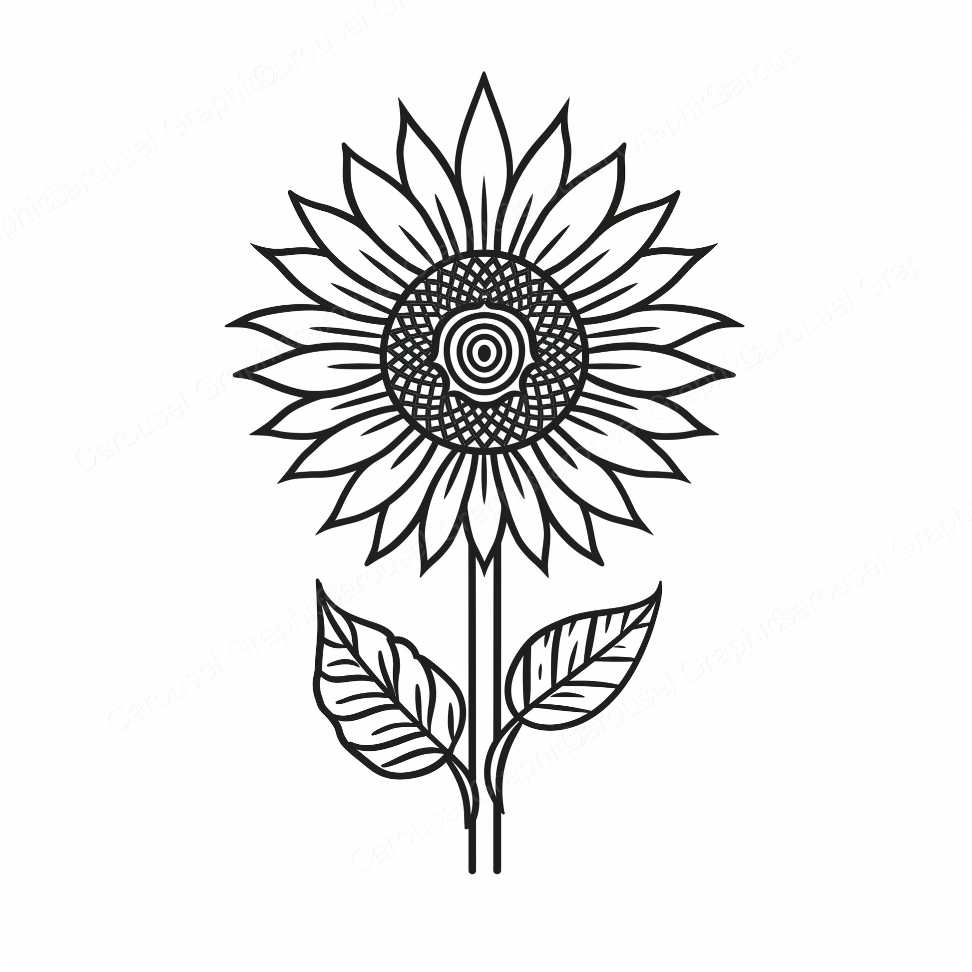 Sunflower Vector Graphic preview