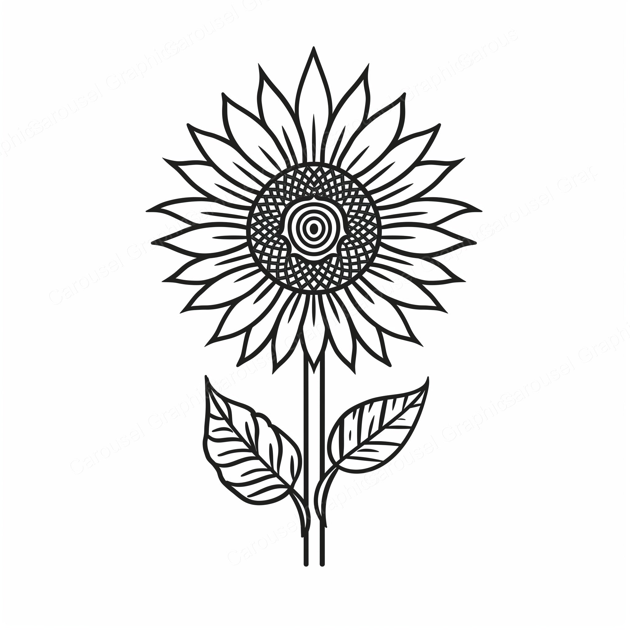 Sunflower Vector Graphic preview