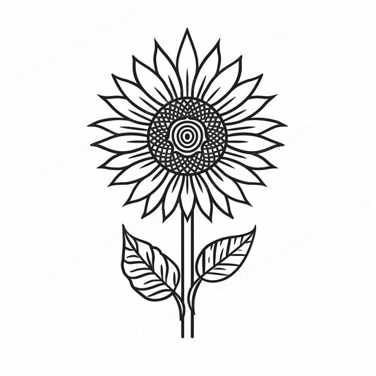 Sunflower Vector Graphic preview