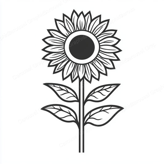 Sunflower Vector Graphic preview