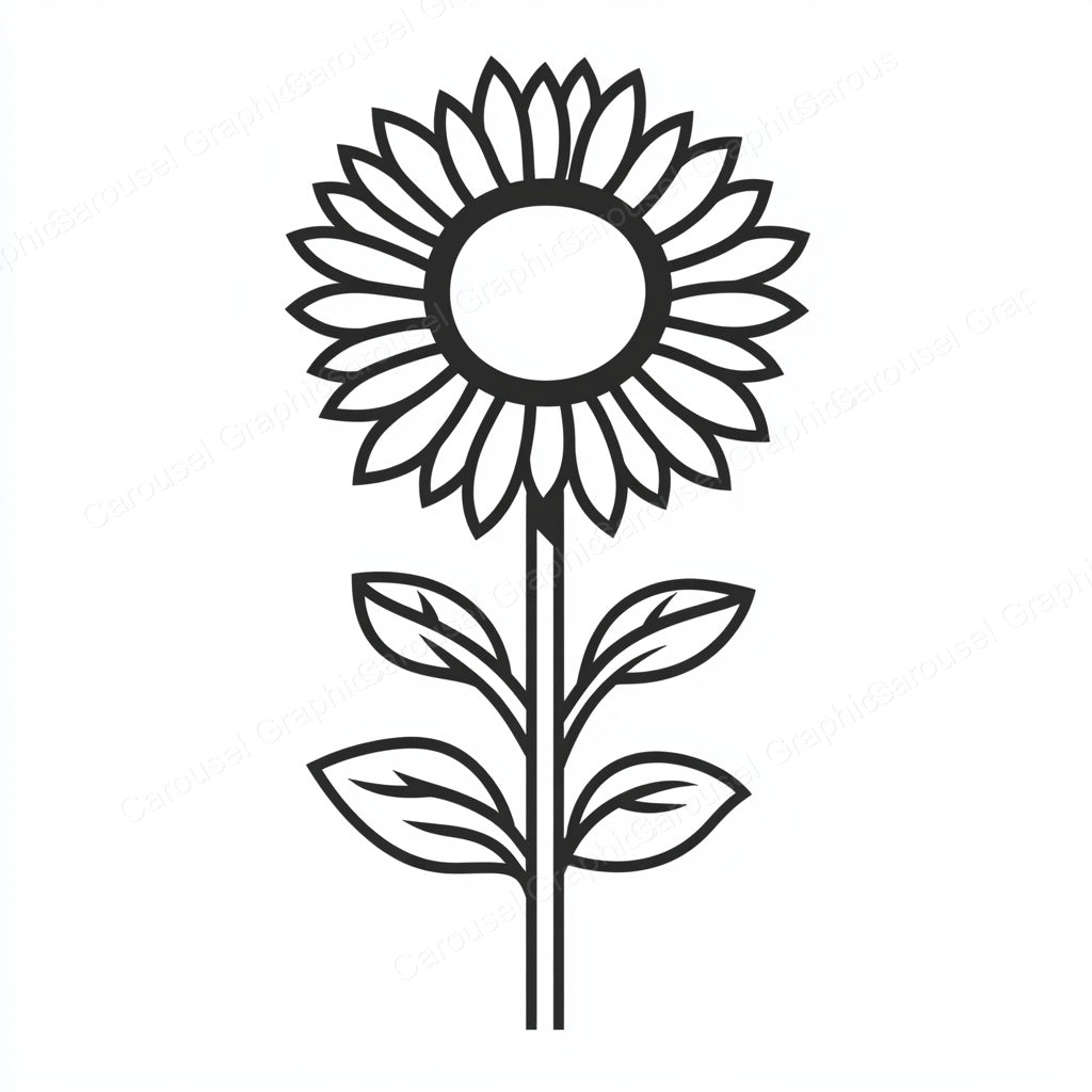 Sunflower Vector Graphic preview