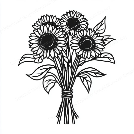 Sunflower Vector Graphic preview
