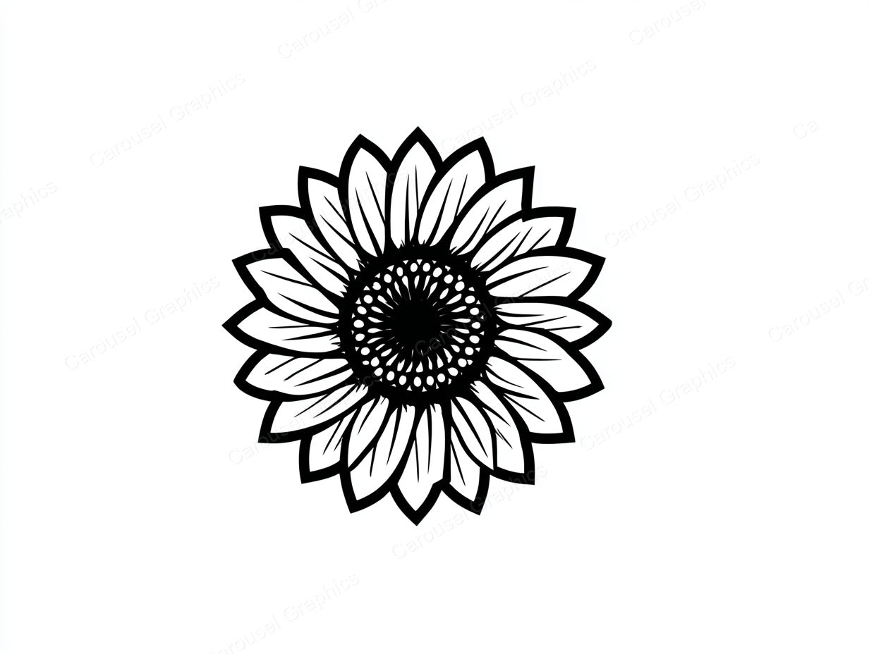 Sunflower Vector Graphic preview