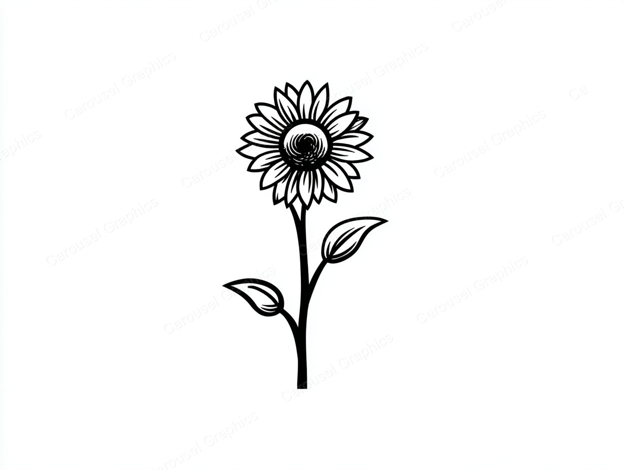 Sunflower Vector Graphic preview