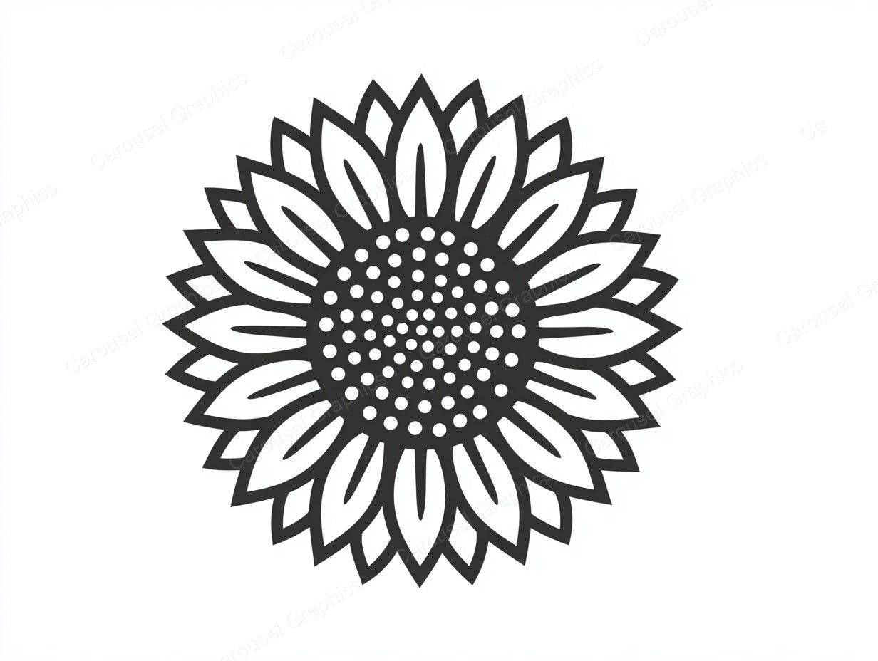 Sunflower Vector Graphic preview