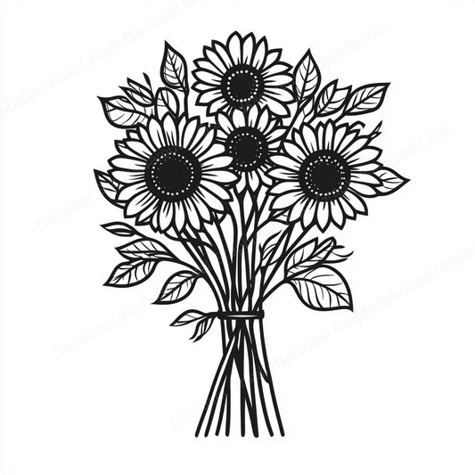 Sunflower Vector Graphic preview