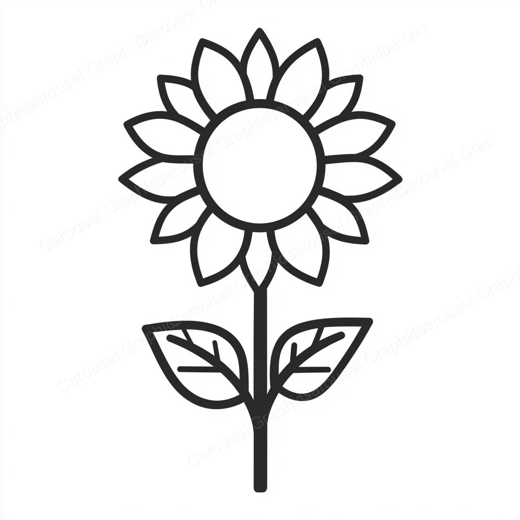 Sunflower Vector Graphic preview