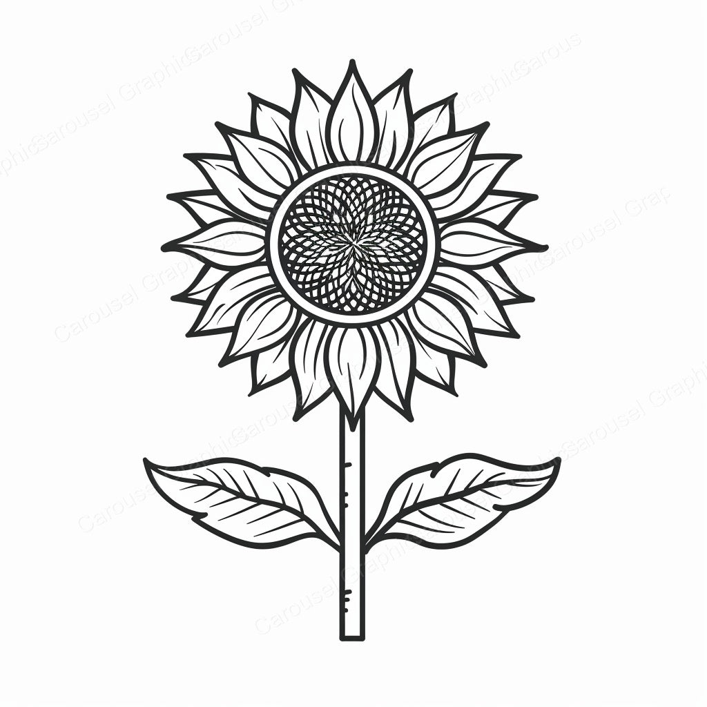 Sunflower Vector Graphic preview