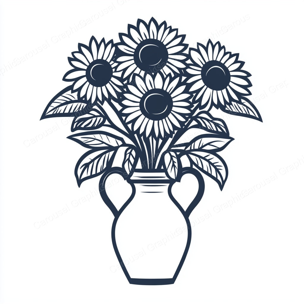 Sunflower Vector Graphic preview