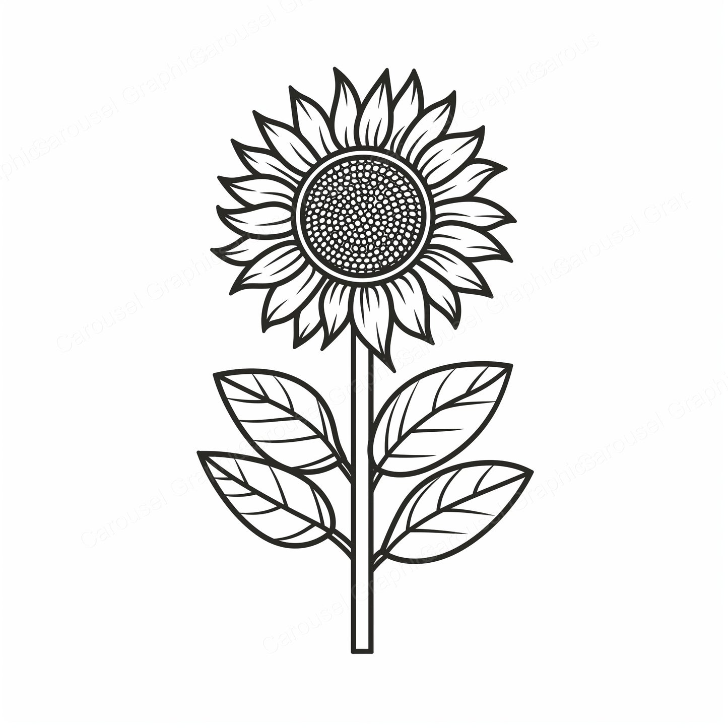 Sunflower Vector Graphic preview