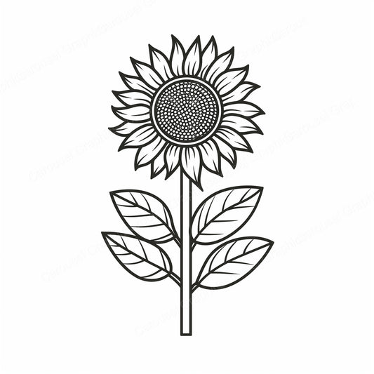 Sunflower Vector Graphic preview