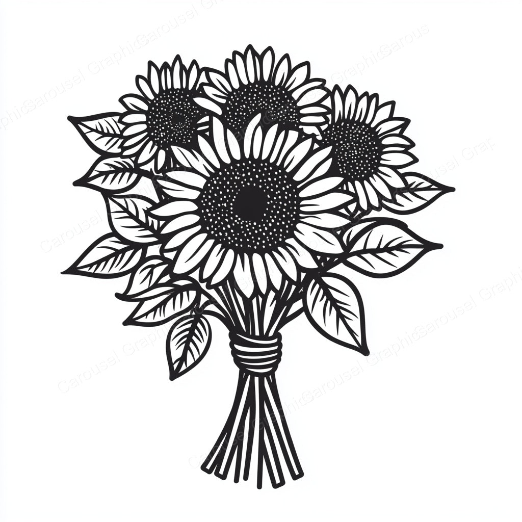 Sunflower Vector Graphic preview