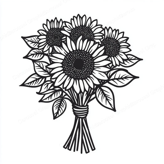 Sunflower Vector Graphic preview