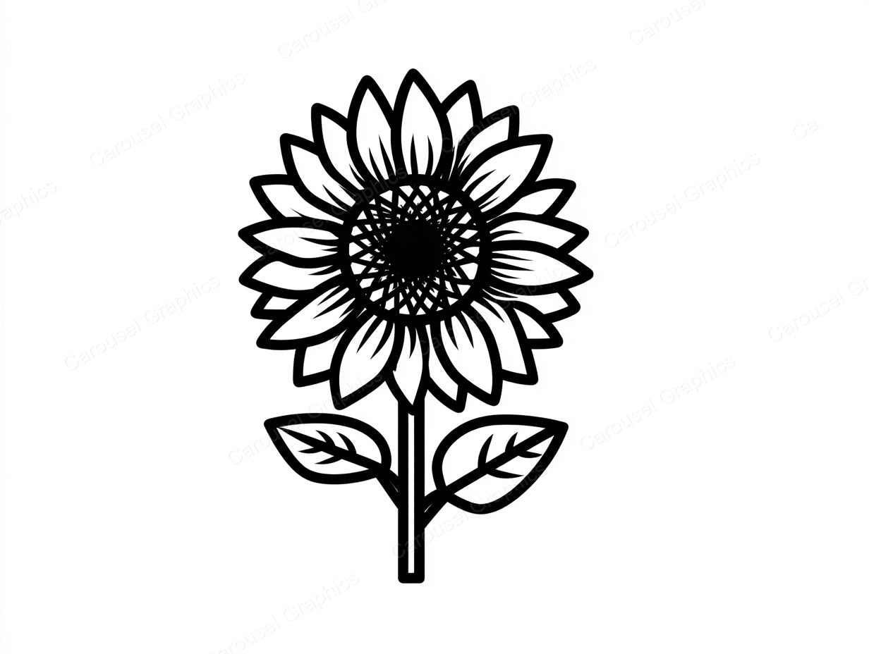 Sunflower Vector Graphic preview
