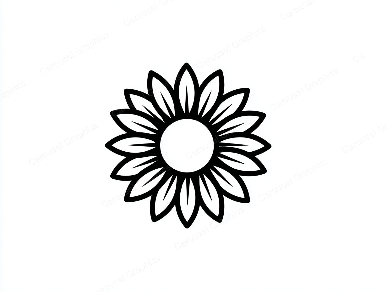 Sunflower Vector Graphic preview
