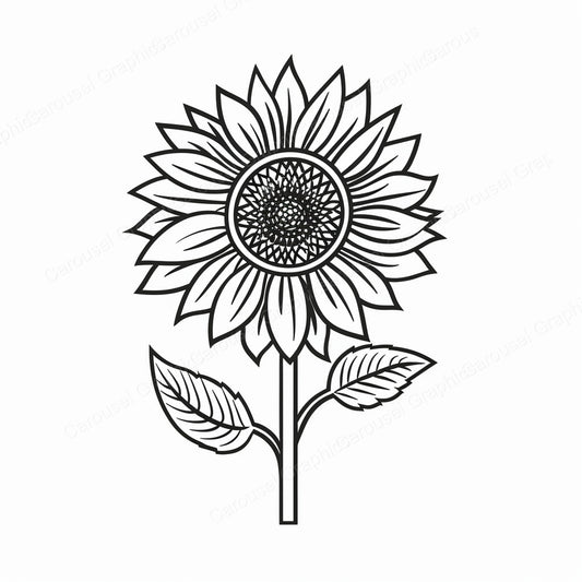 Sunflower Vector Graphic preview