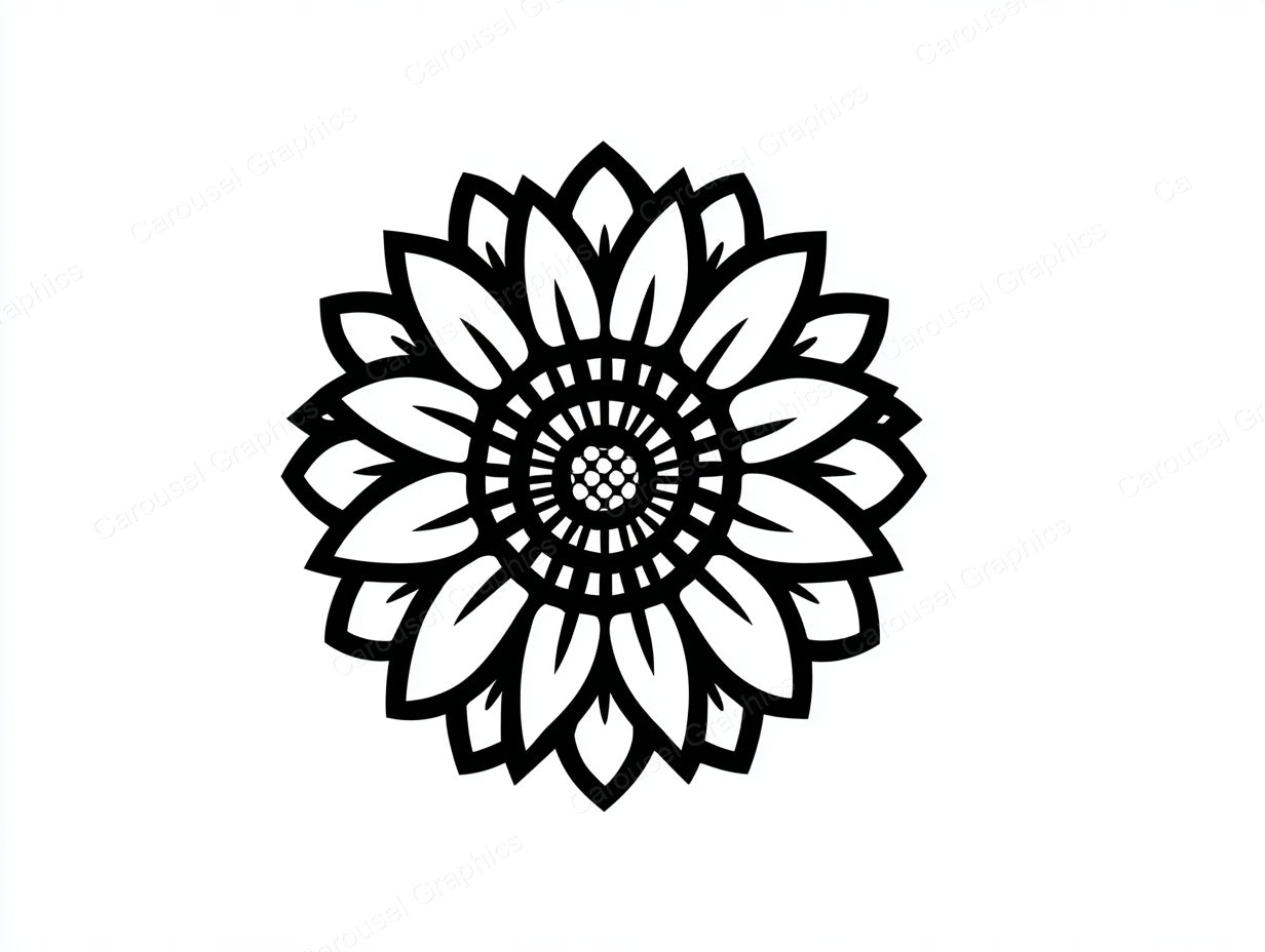 Sunflower Vector Graphic preview