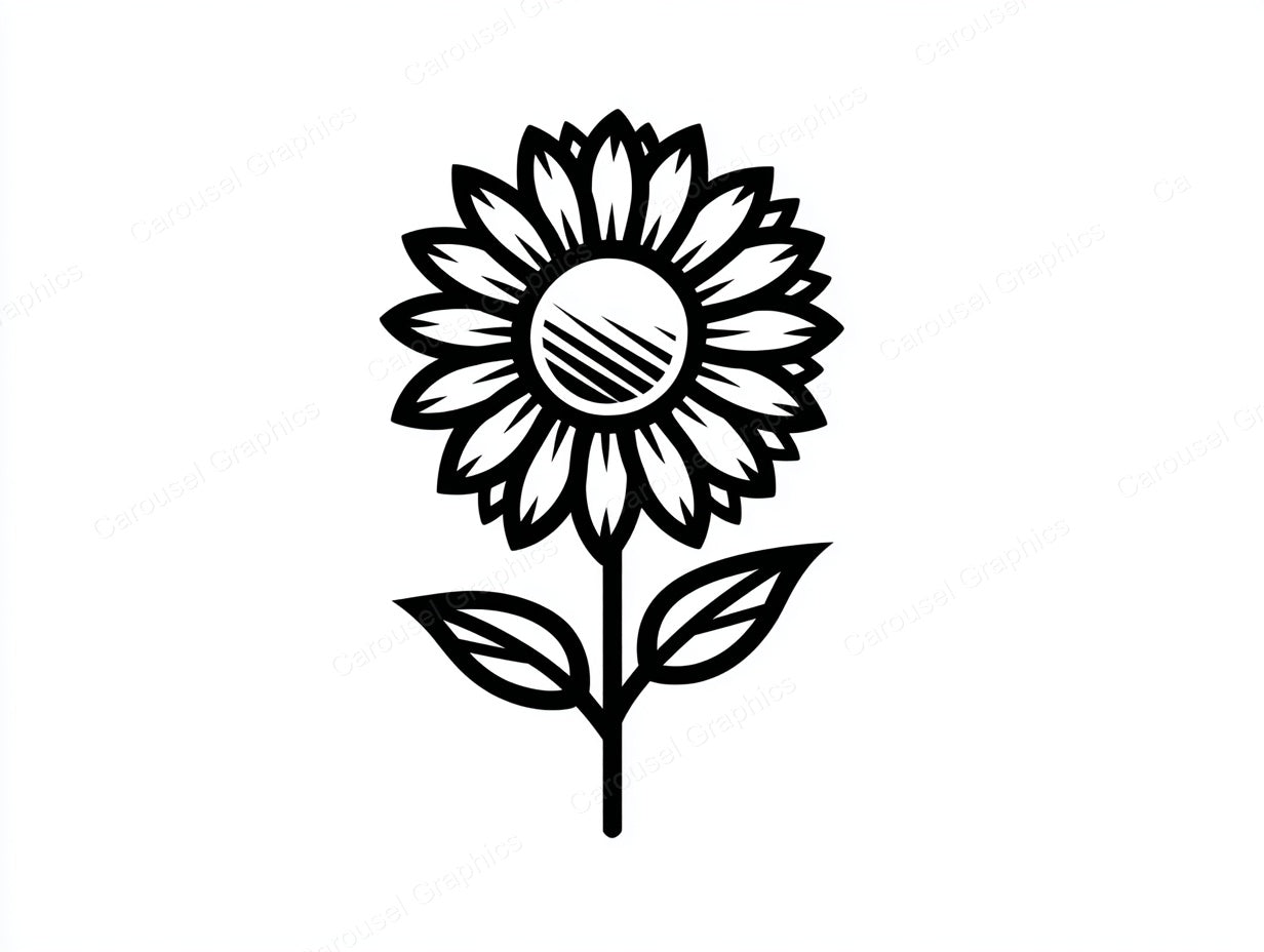 Sunflower Vector Graphic preview