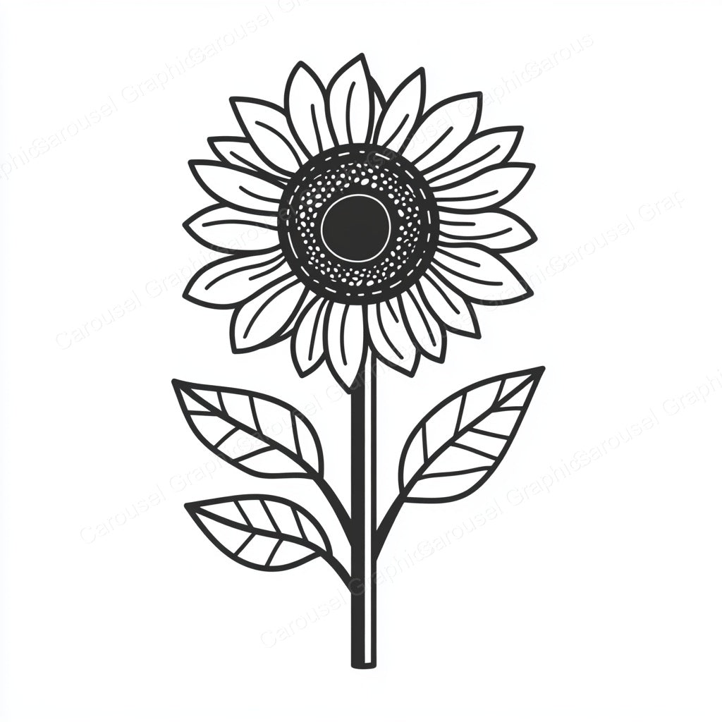 Sunflower Vector Graphic preview
