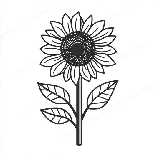 Sunflower Vector Graphic preview