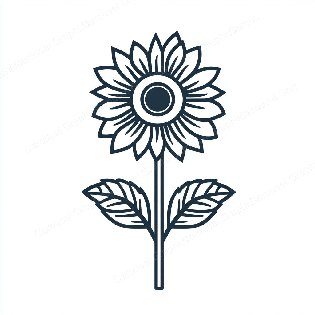 Sunflower Vector Graphic preview
