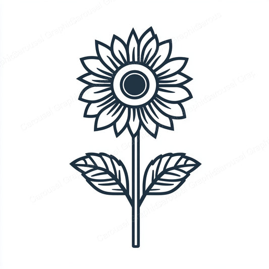 Sunflower Vector Graphic preview