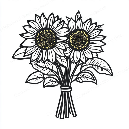 Sunflower Vector Graphic preview