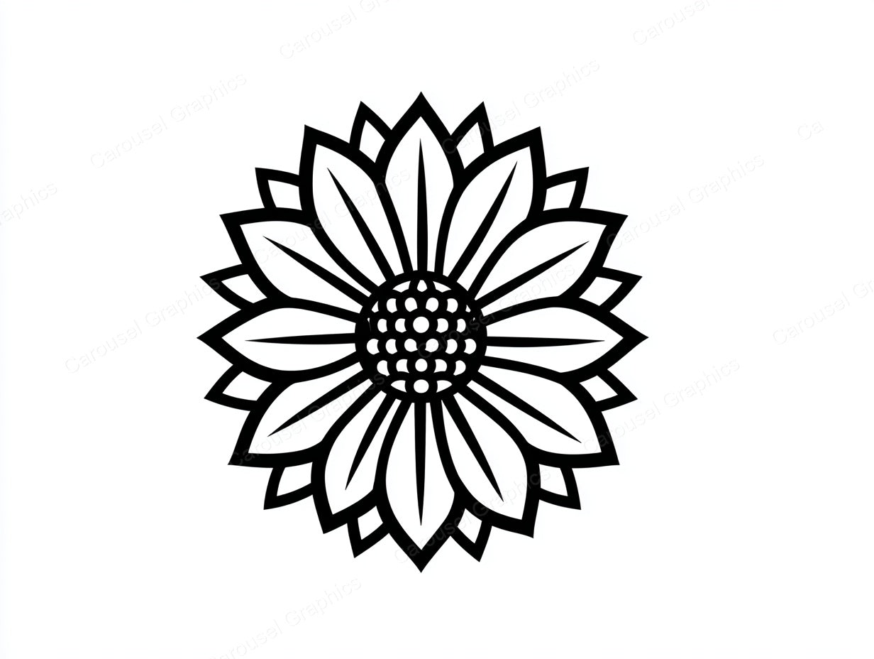 Sunflower Vector Graphic preview