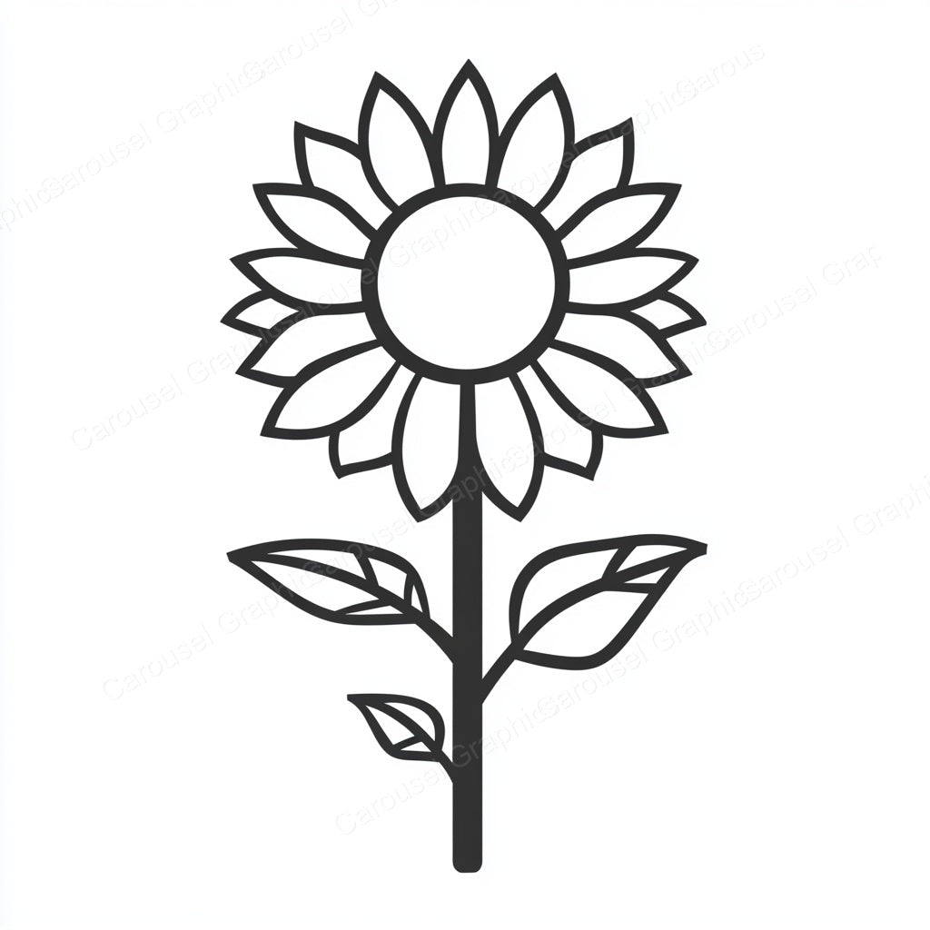 Sunflower Vector Graphic preview