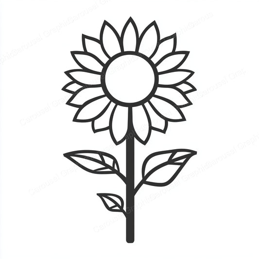 Sunflower Vector Graphic preview