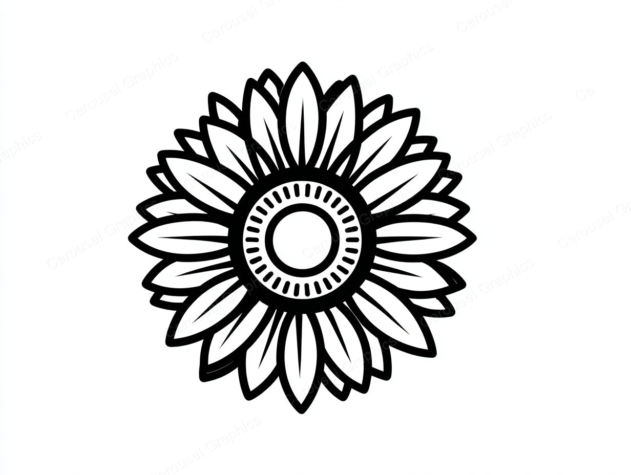 Sunflower Vector Graphic preview