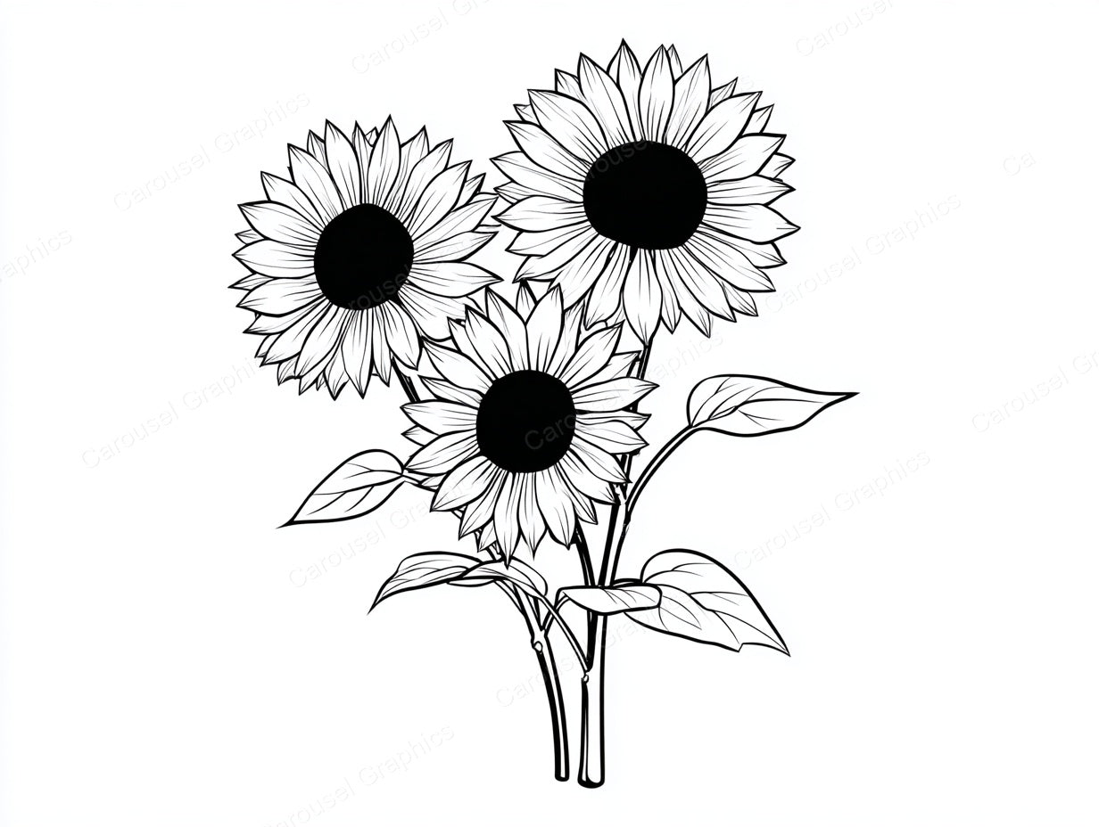 Sunflower Vector Graphic preview