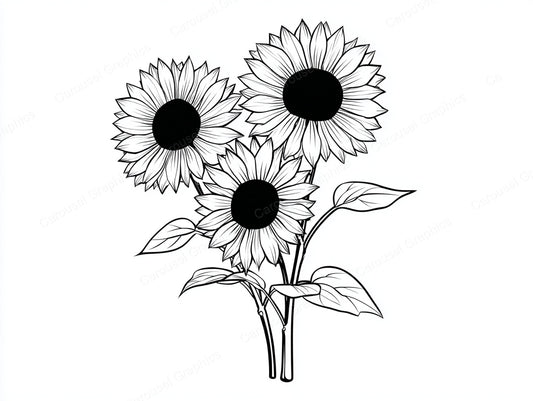 Sunflower Vector Graphic preview