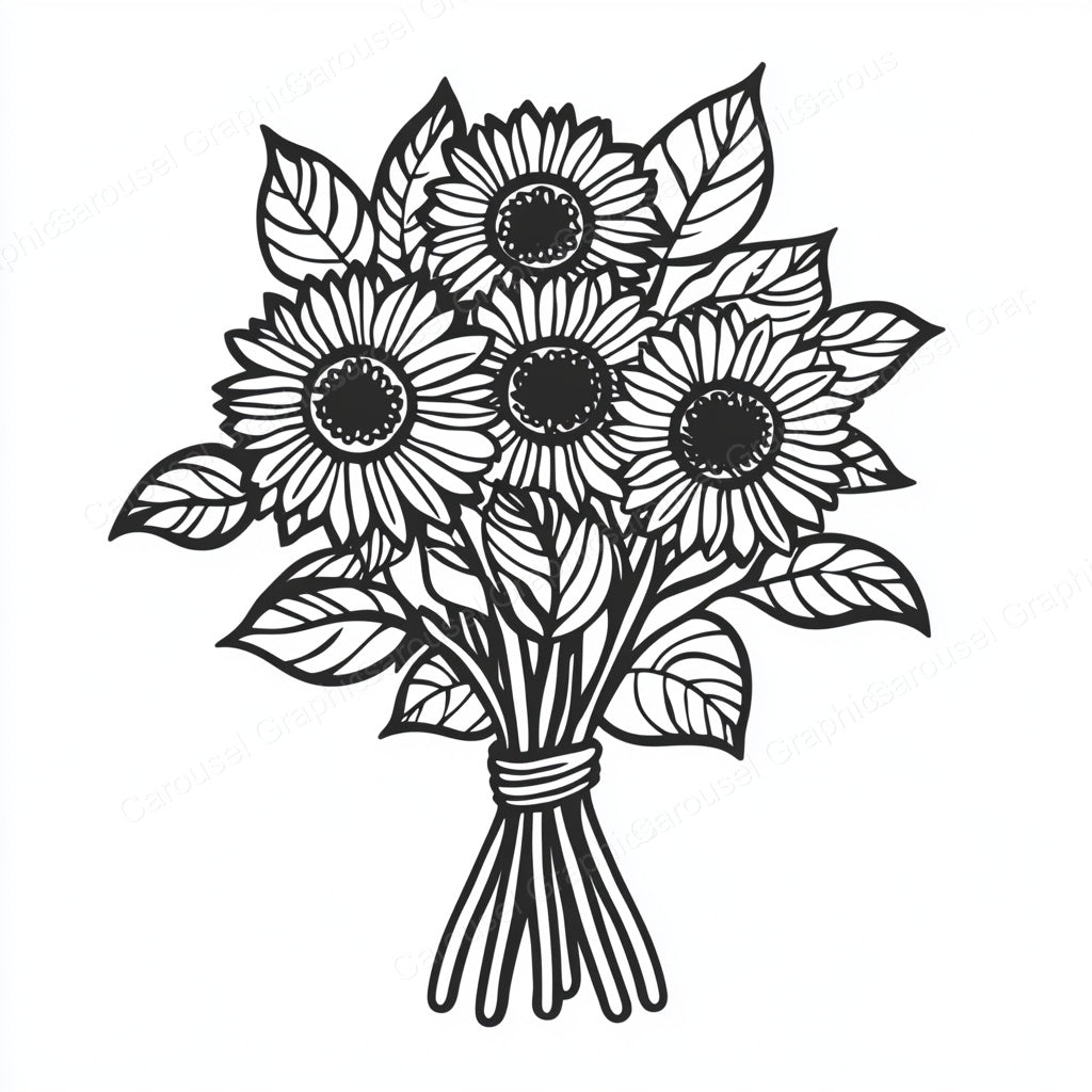 Sunflower Vector Graphic preview