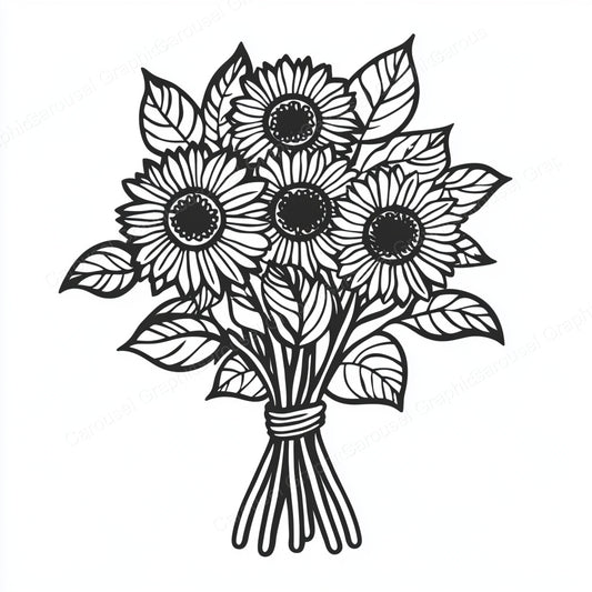 Sunflower Vector Graphic preview