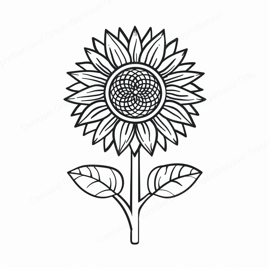Sunflower Vector Graphic preview