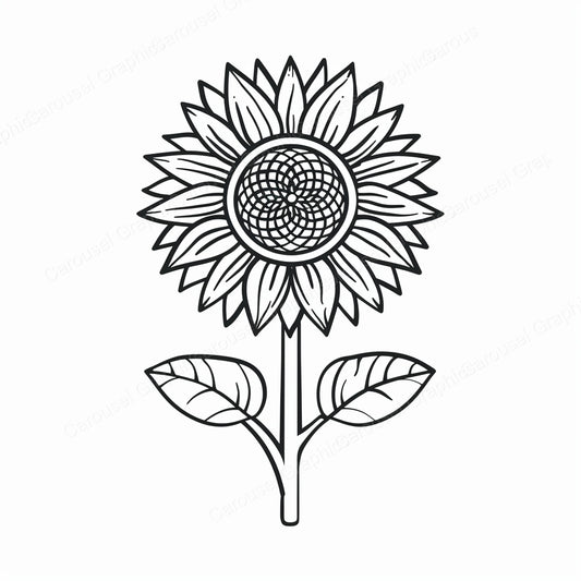 Sunflower Vector Graphic preview