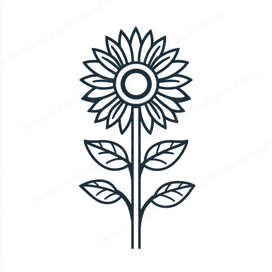 Sunflower Vector Graphic preview