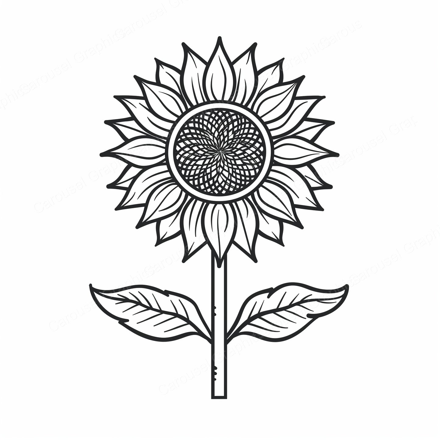 Sunflower Vector Graphic preview