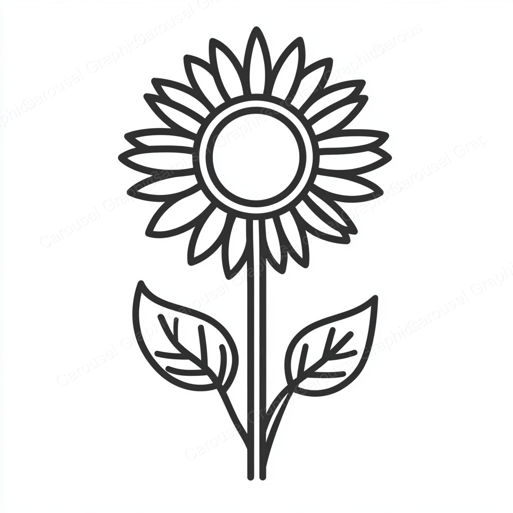 Sunflower Vector Graphic preview