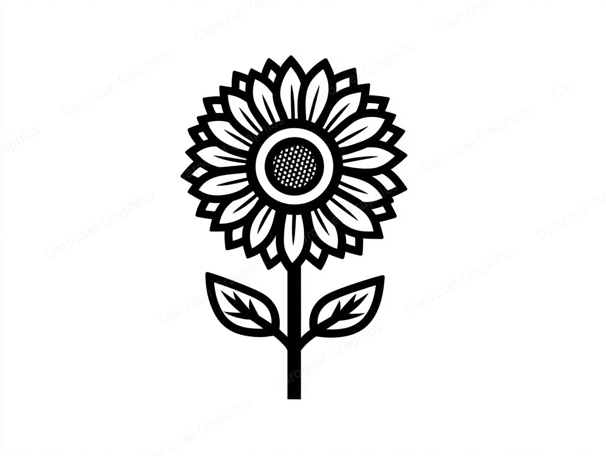 Sunflower Vector Graphic preview