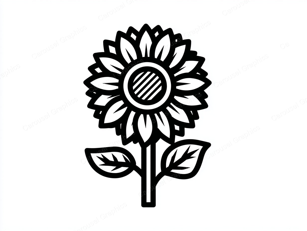 Sunflower Vector Graphic preview